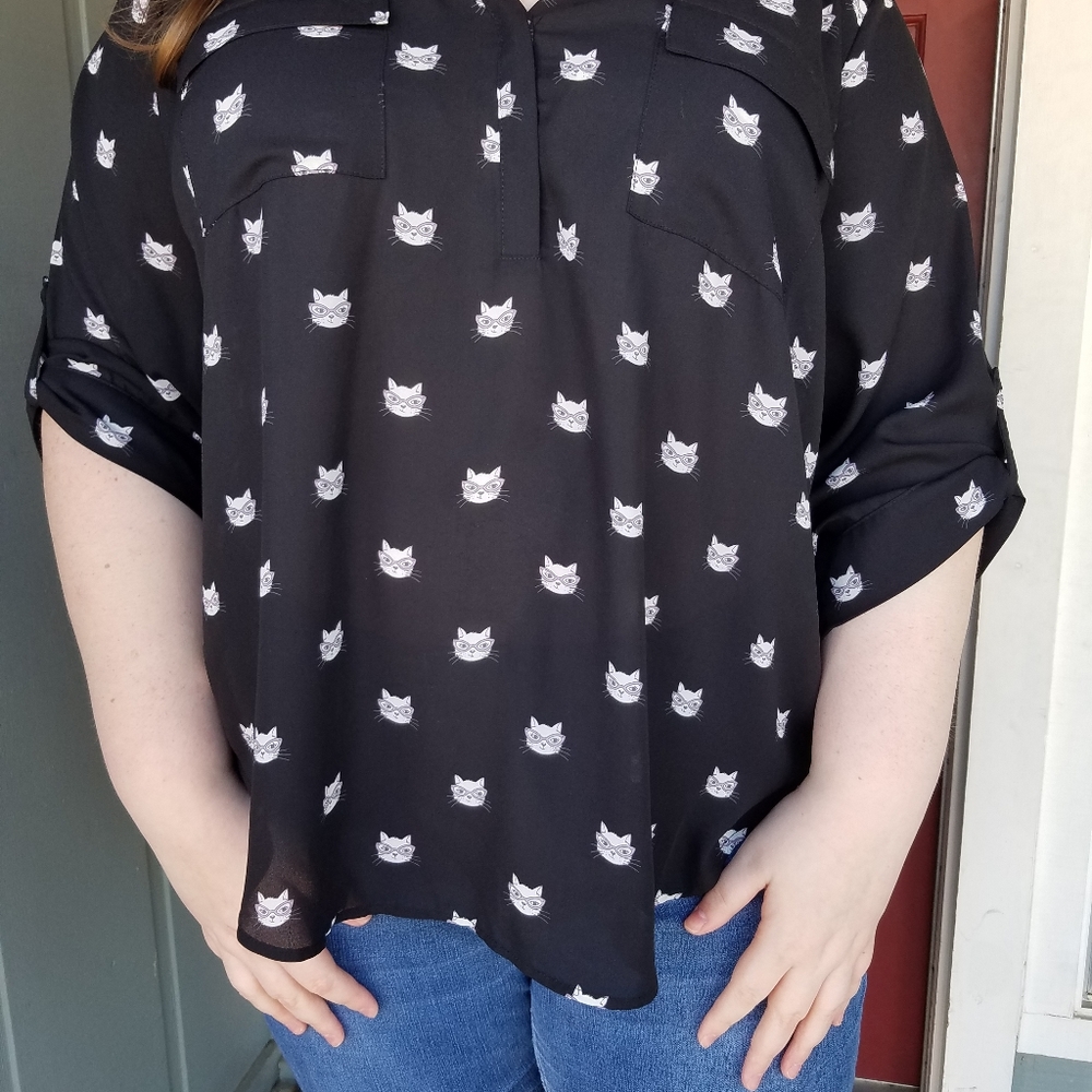 Torrid Cat Blouse